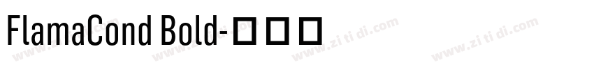 FlamaCond Bold字体转换